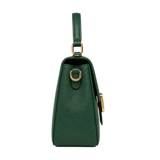Bagmora Green Emerald Luxe Chain Handbag for Women