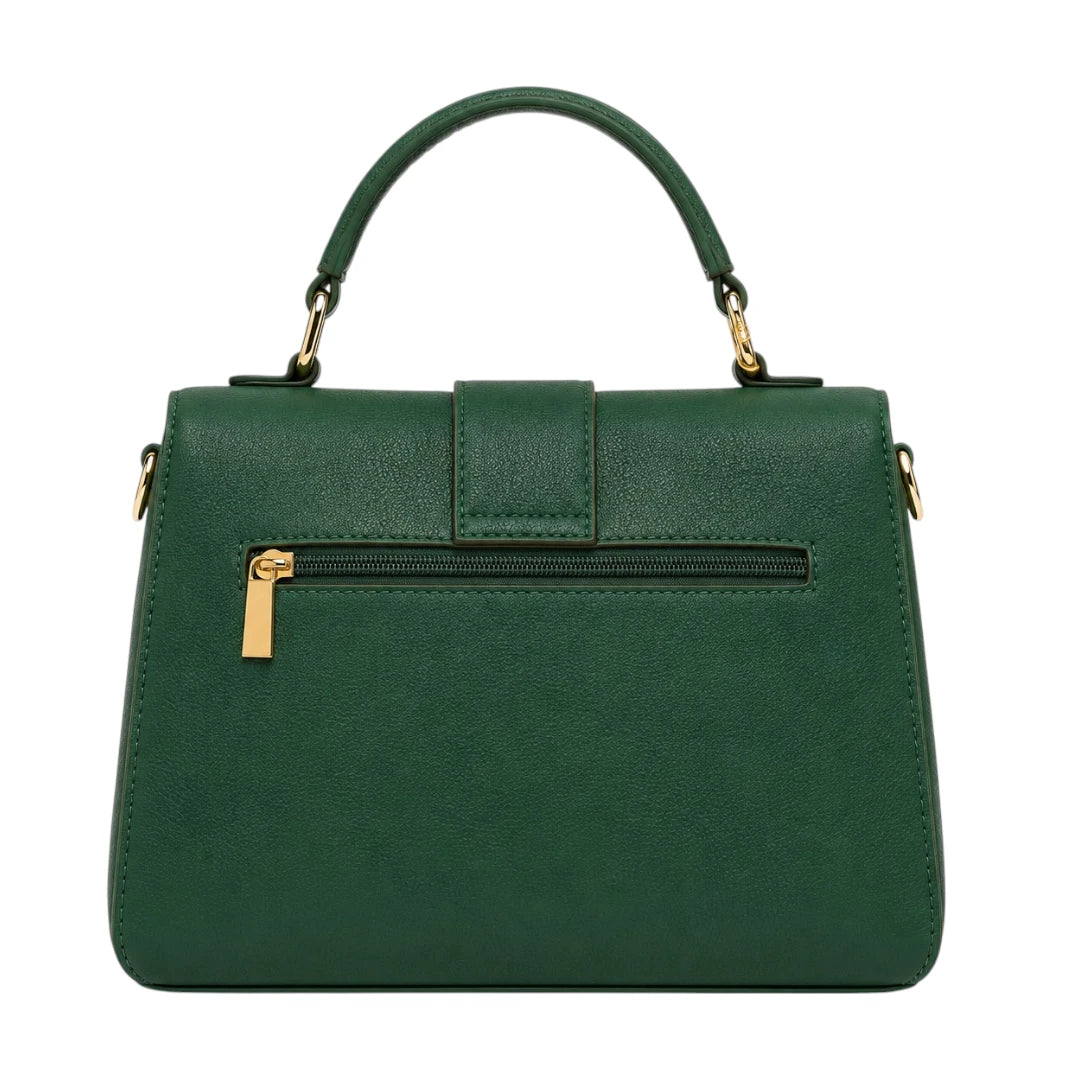 Bagmora Green Emerald Luxe Chain Handbag for Women