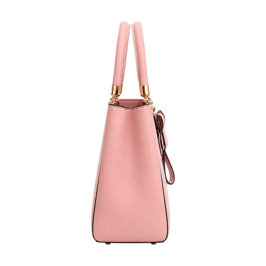 Bagmora Floral Elegance Pink Handbag for Women