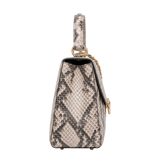 Bagmora Luxe Snake Print Chain Handbag for Women